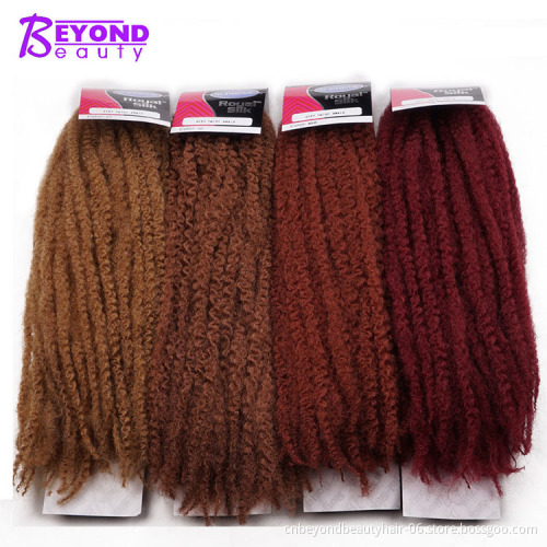 Afro Marley Hair Crochet DIY Braids Hairstyle Synthetic Braiding Hair Extension High Temperature